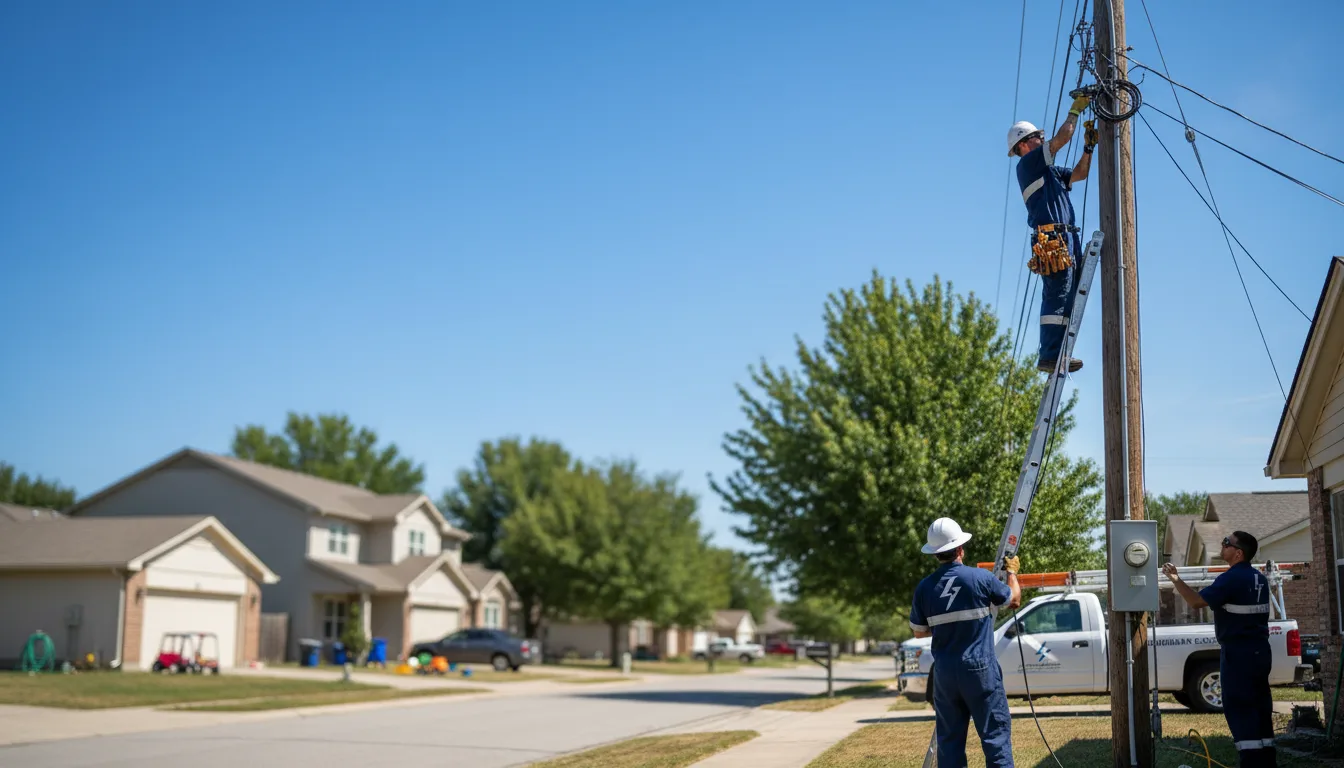 Residential electrician providing installation services in Broadview, MT